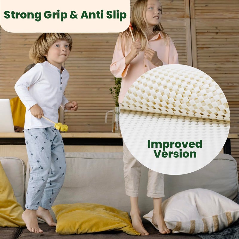 ECOHomes Couch Cushion Grip Pad  Couch Cushion Non Slip Pads Keep Sofa Cushions from Sliding - Anti Slip Couch & Patio Grips Stop Sliding  Mattress Gripper to Prevent Sliding  4 Seater Couch 22"" x 88"" - Image 3